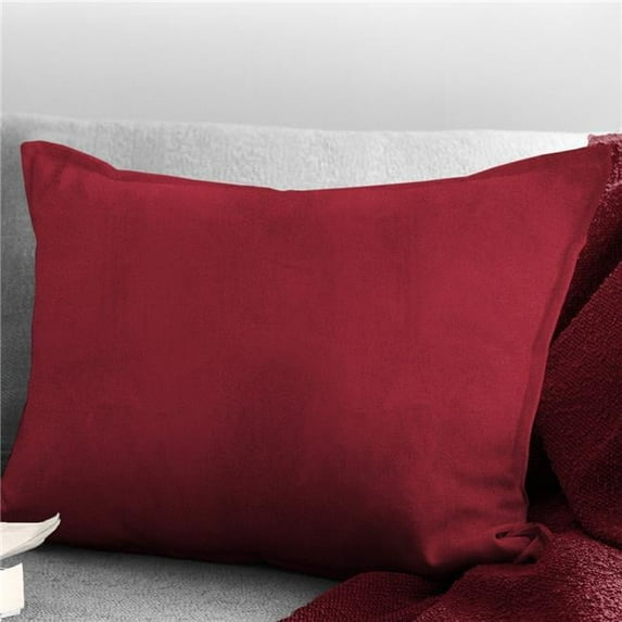 Vanessa Oblong Decor Pillow with Feather Insert, Red - 14 x 20 in.