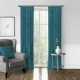 thumbnail image 1 of Vanessa Pinch Pleat Drapery Panel, Turquoise - 40 x 84 in. - Pack of 2, 1 of 1