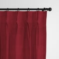 thumbnail image 1 of Vanessa Red Pinch Pleat Drapery Panel - Pair 20"x120", 1 of 1