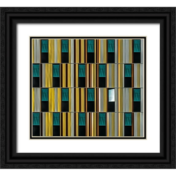 Vangindertael, Luc 22x20 Black Ornate Wood Framed with Double Matting Museum Art Print Titled - Dissident Window