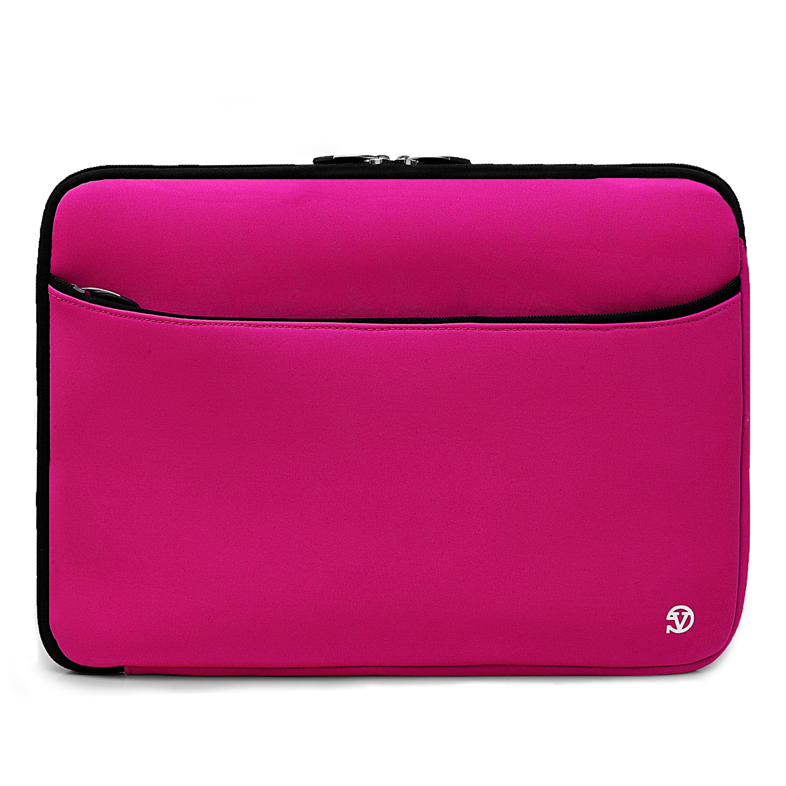 Vangoddy 15.6 Inch Laptop Sleeve Case, Water-Resistant Neoprene Notebook Bag with Zipper and Front Pocket, Fits 15.4-15.6 in Laptops