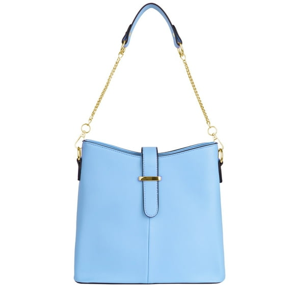 Vangoddy Serena Buckling Tote Bag with Detachable Cross Body Strap