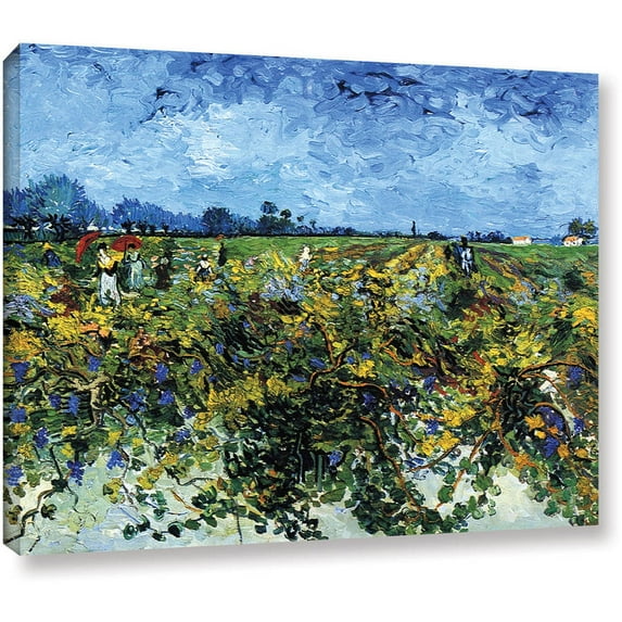 Vangogh "Green Vineyard" Wrapped Canvas Art