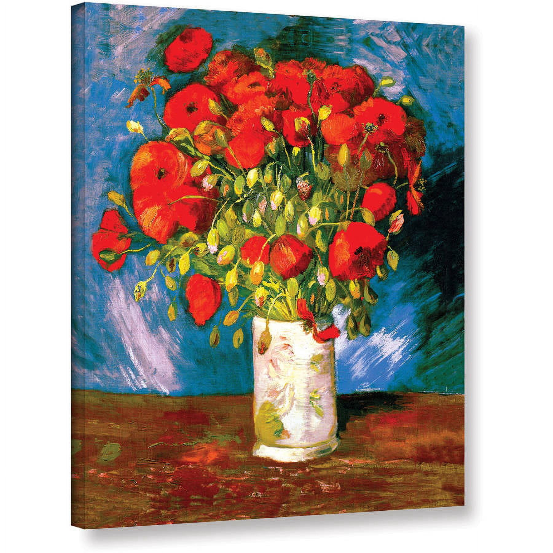 Vangogh "Poppies" Wrapped Canvas Art