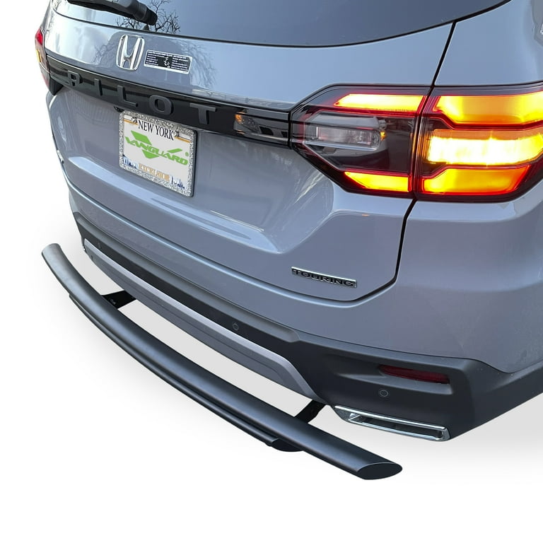 Vanguard Black Powdercoat Double Layer Rear Bumper Guard Compatible with 22 23 Acura MDX 23 24 Honda Pilot
