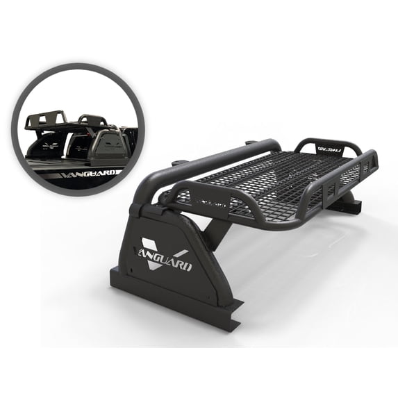 Vanguard Black Powdercoat Raven Bed Bar 2.5in Cube LED Light Kit | Compatible with 07-22 Half-Ton Trucks