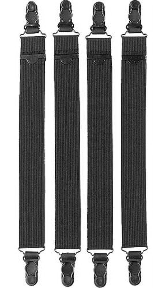 Vanguard Shirt Garter 2 Pair Original New Black Military Issue Heavy Duty (Shirt Stays