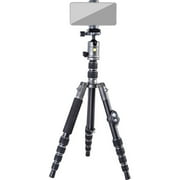 Vanguard VANGUARD VEO3GO235AB Compact Aluminum Travel Tripod with Ball Head, Monopod Option, Smart Phone Holder and Bluetooth Remote, Black