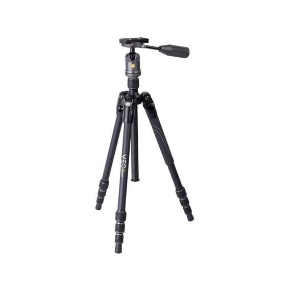 Vanguard Veo3X Lightweight Compact Travel Kit with 4-in-1 Aluminum Tripod, Ball Head, Monopod, Bluetooth Remote, SPC, Black