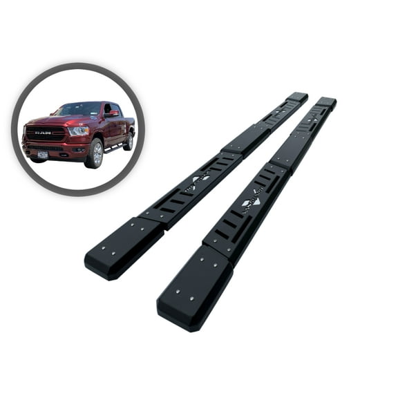 Vanguard VGSSB-2061-2271BK Black Powdercoat Optimus Side Steps | Compatible with 19-22 Chevrolet Silverado/GMC Sierra 1500 2500 3500 Extended Cab