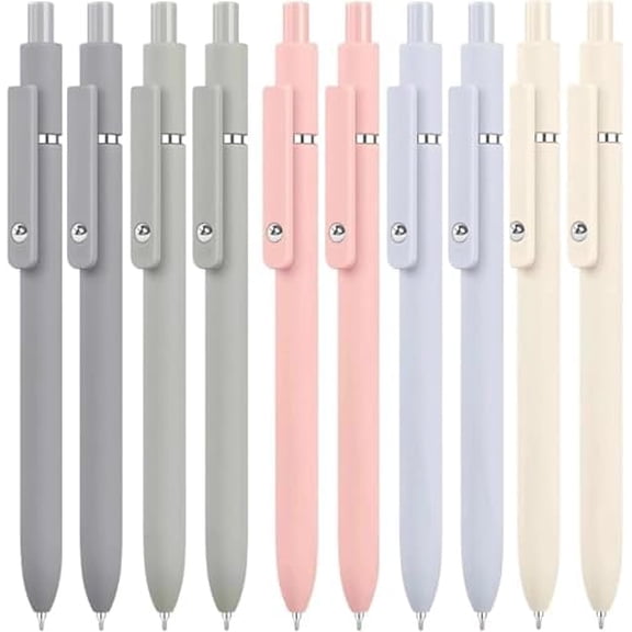 Vanhench 10 Pcs Gel Pens, 0.5mm Fine Point Smooth Writing Pens for Journaling Note, Preppy Stuff Aesthetic for Nurse Gifts, Birthday White Elephant Gifts, Stocking Stuffers (10PCS Morandi)