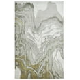 thumbnail image 1 of Vanhorn Abstract Marble Print Rug, Goldenrod/Ivory, 8ft x 11ft Area Rug, 1 of 4