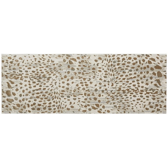 Vanhorn Metallic Animal Print Rug, Brown/Ivory, 2ft - 10in x 7ft - 10in, Runner