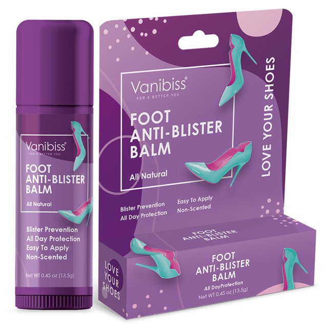 Vanibiss Foot Anti Blister Balm Stick Perfect Blister Prevention, feet