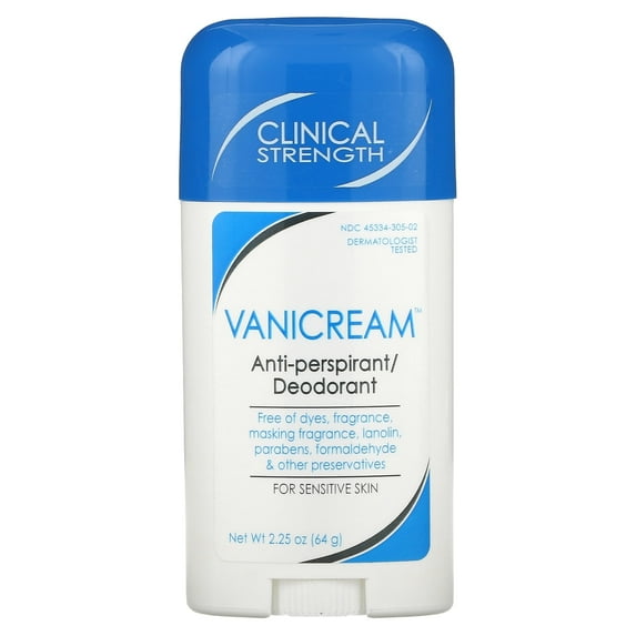 Vanicream Anti-Perspirant Deodorant for Sensitive Skin 2.25oz Each