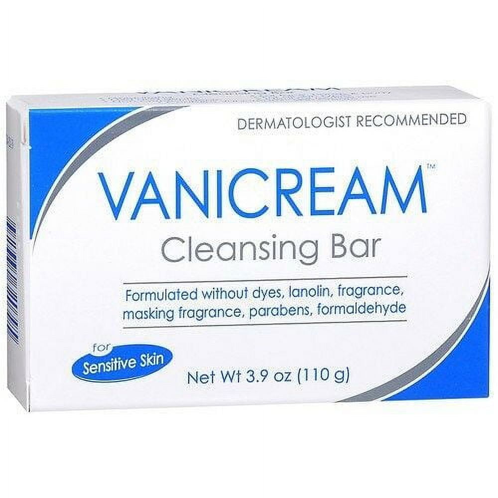 Vanicream Cleansing Bar, Fragrance Free, 3.9 Ounce Bars