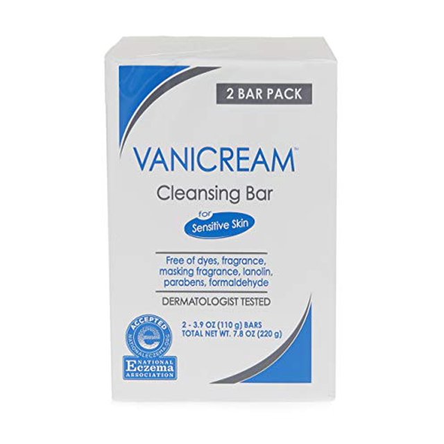 Vanicream Cleansing Bar Fragrance, Gluten and Sulfate Free For