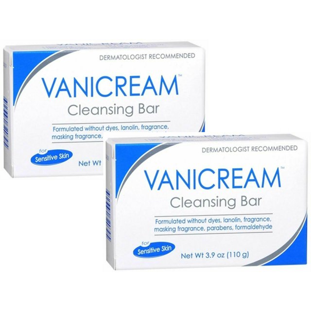 Vanicream Cleansing Bar for Sensitive Skin 3.90 oz (Pack of 2