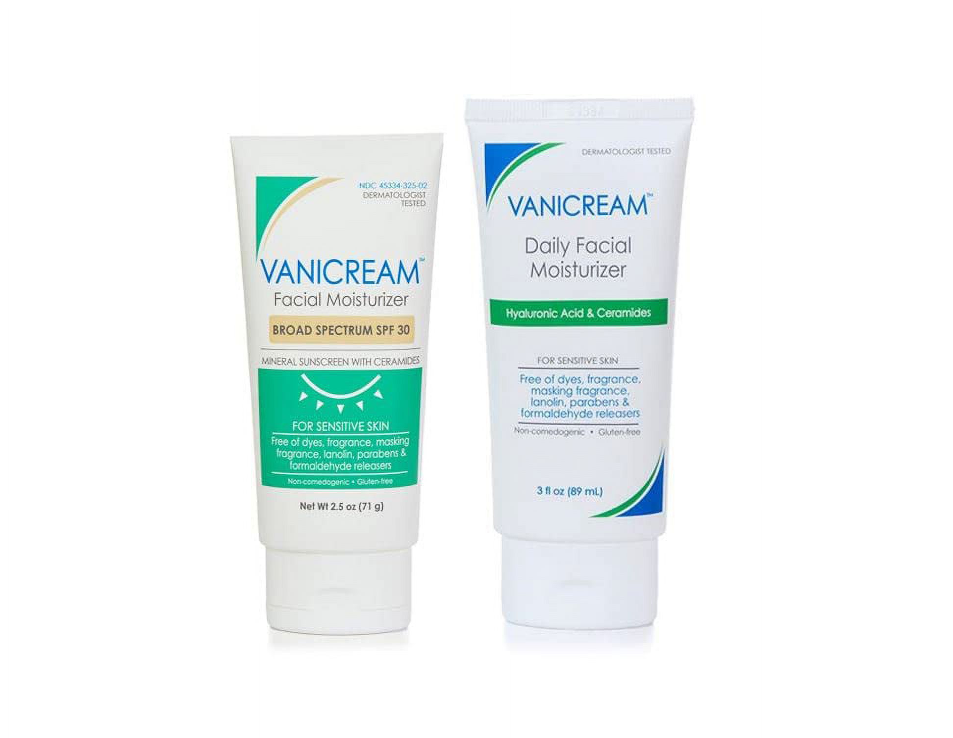 Vanicream Daily Facial Moisturizer, 3 Ounce & Facial Moisturizer With