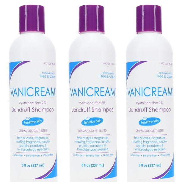 Vanicream Dandruff Shampoo for Sensitive Skin, Dermatologist tested