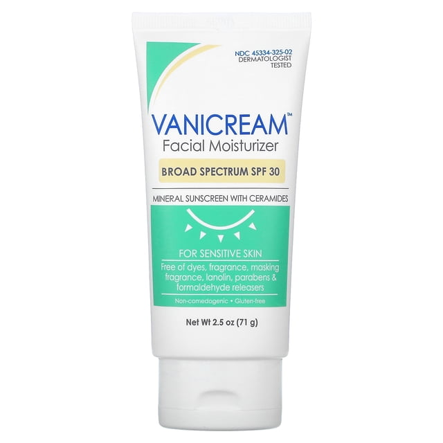 Vanicream Facial Moisturizer with SPF 302.5 fl oz Formulated Without Common Irritants for
