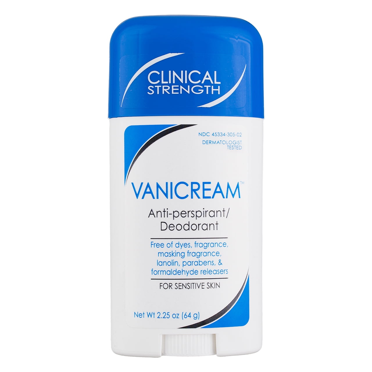 Vanicream Antiperspirant Deodorant for Sensitive Skin, 2.25 oz