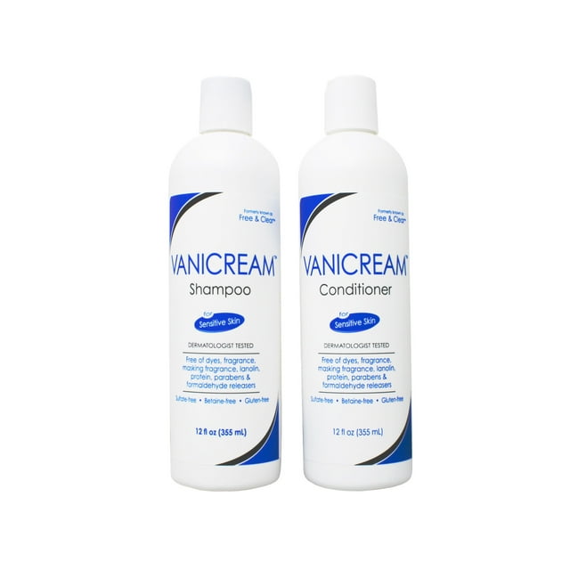 Vanicream / Free & Clear SHAMPOO and CONDITIONER COMBO SET 12oz ea