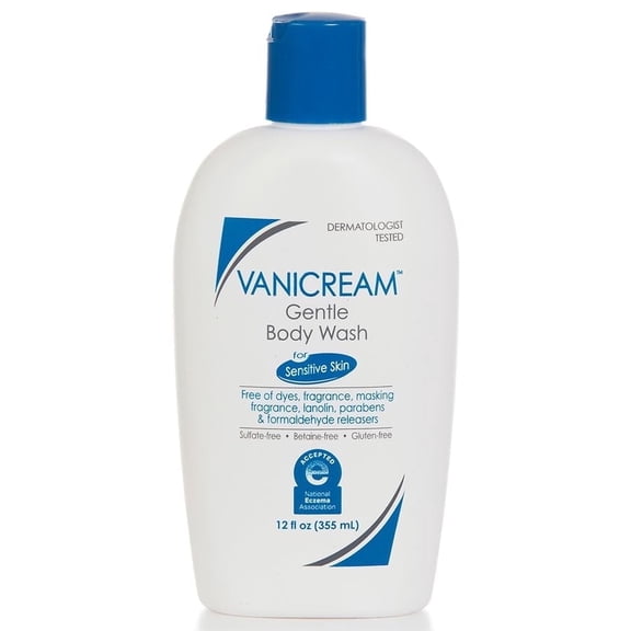 Vanicream For Sensitive Skin Gentle Body Wash, 12 fl oz, pack of 1