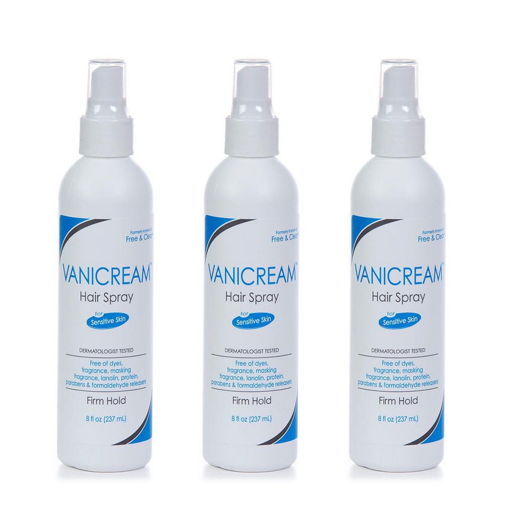 Vanicream Hair Spray for sensitive skin, Dermatologist tested, firm
