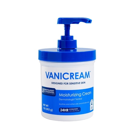 Vanicream Moisturizing Skin Cream for Sensitive Skin with Pump Dispenser - 16 fl oz (1 lb)
