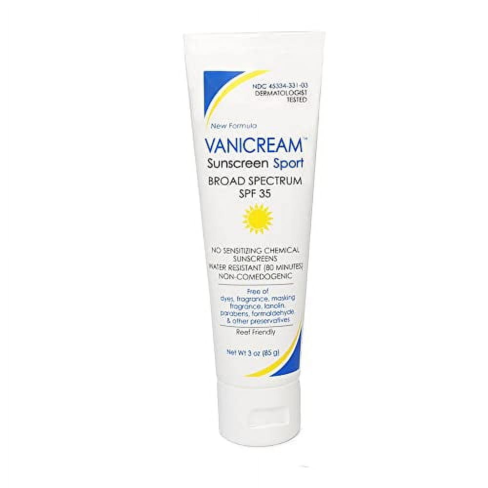 Vanicream Sunscreen Broad Spectrum SPF 35 Sport, 3 Ounce