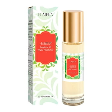Vanilla Amber Perfume Oil - Alcohol-Free, Long-Lasting Fragrance for Women & Men, Natural Essential Oil Blend, Roll-On Bottle for Easy Application, 10ml / 0.33 fl oz
