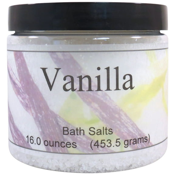 Vanilla Bath Salts by Eclectic Lady, 16 ounces
