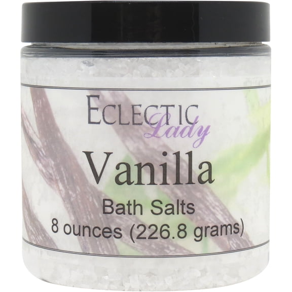 Vanilla Bath Salts by Eclectic Lady, 8 ounces