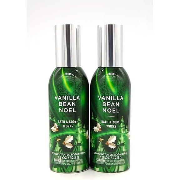 Bath & Body Works Vanilla Bean Noel Concentrated Room Spray- Pack of 2