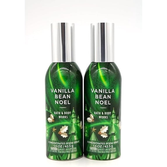 Bath & Body Works Vanilla Bean Noel Concentrated Room Spray- Pack of 2