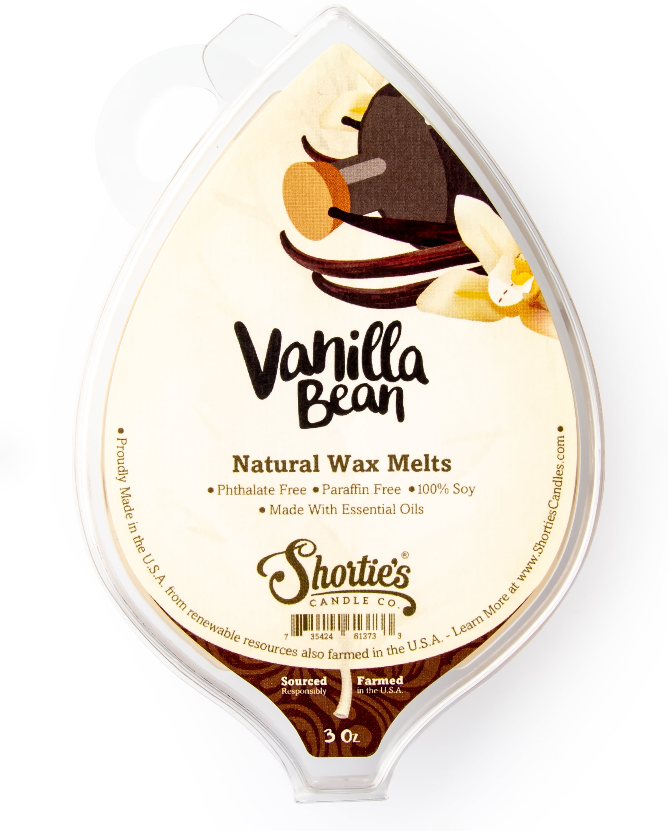 Vanilla Bean Soy Wax Melts - All Natural + Essential Oils +