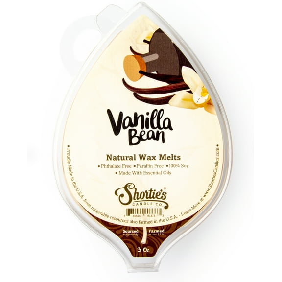 Vanilla Bean Soy Wax Melts - All Natural + Essential Oils + Phthalate Free - Shortie's Candle Company