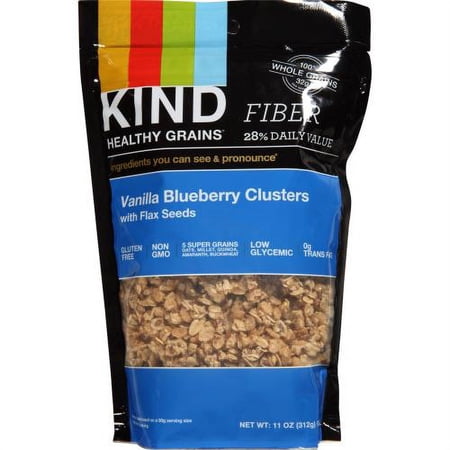 Vanilla Blueberry Clusters With Flax Seeds