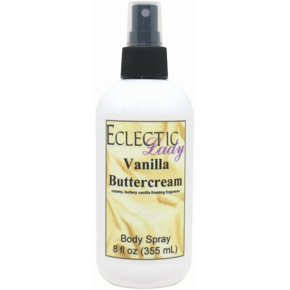 Vanilla Buttercream Body Spray, Eclectic Lady, Hydrating Mist, Unisex, 16 oz