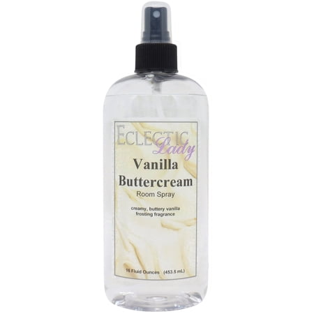 Vanilla Buttercream Room Spray by Eclectic Lady, 16 Ounces, Fragrant Aromatic Room Mist For Home, Room, Office