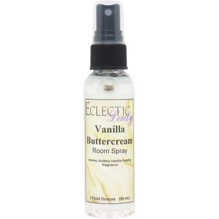 Vanilla Buttercream Room Spray by Eclectic Lady, 2 Ounces, Fragrant Aromatic Room Mist For Home, Room, Office