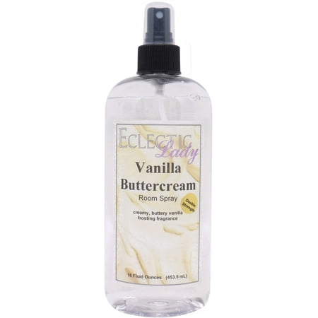 Vanilla Buttercream Room Spray by Eclectic Lady (Double Strength), 16 Ounces, Fragrant Aromatic Room Mist For Home, Room, Office