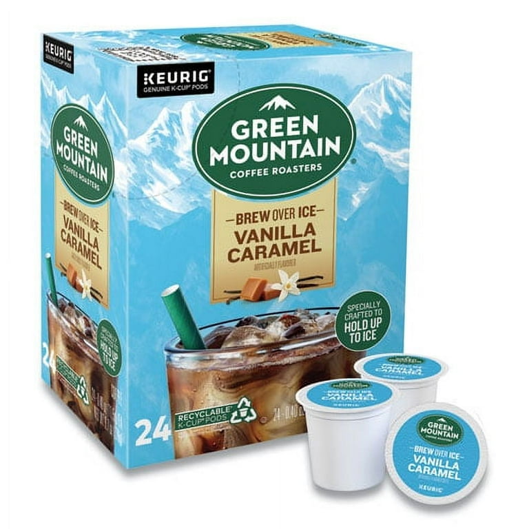 Vanilla Caramel Brew Over Ice Coffee K-Cups, 24/Box Vanilla Caramel Brew Over Ice Coffee K-Cups, 24/Box