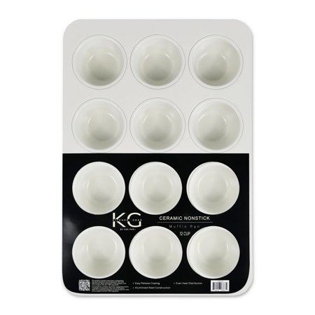 Kitchen Gear by USA Pan Ceramic 12 Cup Muffin Nonstick Baking Pan