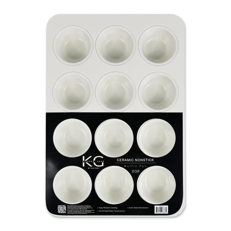 Kitchen Gear by USA Pan Ceramic 12 Cup Muffin Nonstick Baking Pan