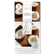Scentworx Vanilla Coconut 3 Pack Hang Tag