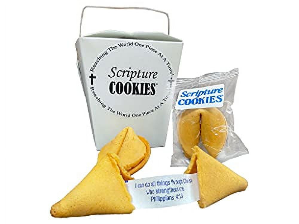 Vanilla Flavored Bible Verse Fortune Cookie in TakeOut Container 20