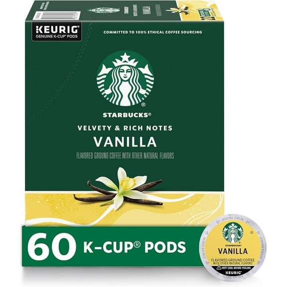 Vanilla Flavored Coffee 60  Count Keurig Kcups