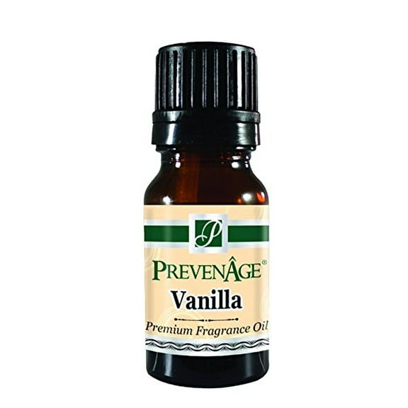 Vanilla Fragrance Oil 10 mL (.33 Oz) Aromatherapy - 100% Pure Organic Aromatic Premium Essential Scented Perfume Oil by Prevenage